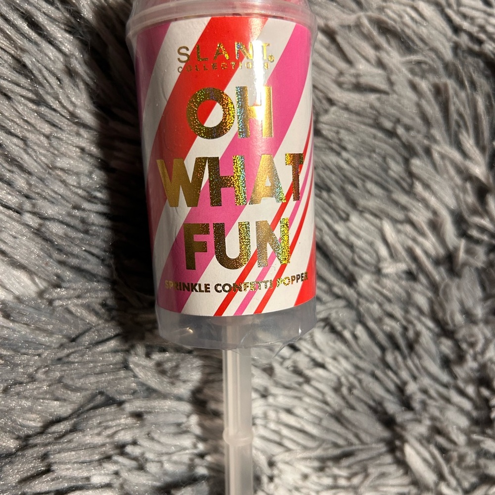 Pink and Gold Confetti Popper